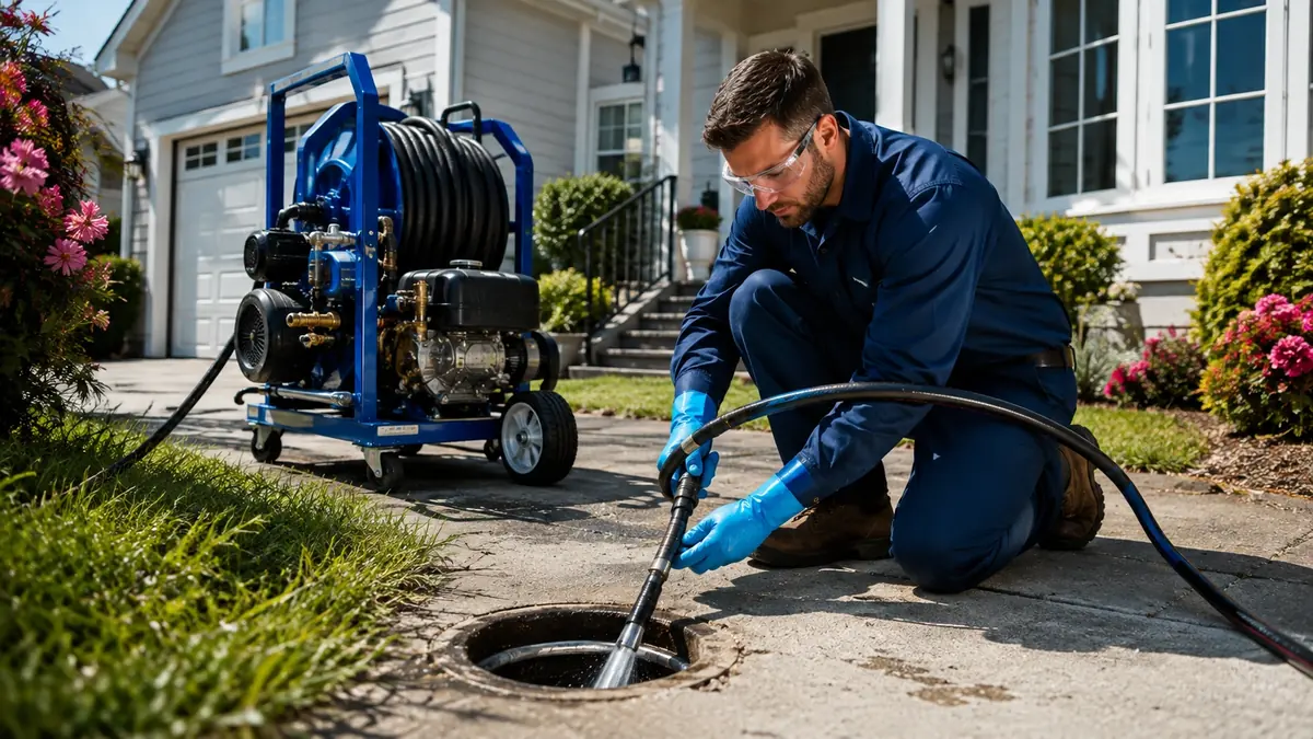Residential Hydro Jet Drain Cleaning in Buttonwillow