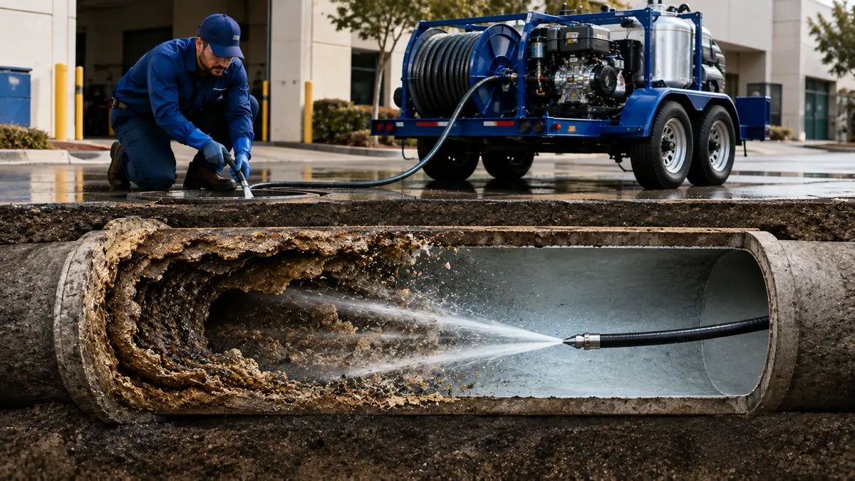 Sewer Pipe Descaling in Buttonwillow